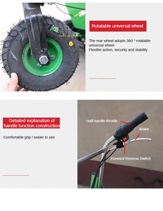 Một loại mới của xe đẩy điện hai bánh xe vận chuyển giường phẳng đặc biệt cho gạch trong các công trường xây dựng - Product Image 3