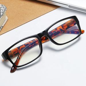 حار بيع مخصص شعار ضئيلة الأسود نظارات للقراءة مربع الربيع المفصلي مكافحة الأزرق ضوء حجب نظارات للقراءة ل للجنسين - Product Image 2