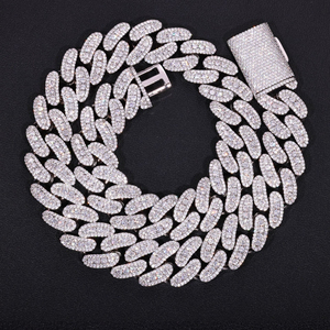 <span class=keywords><strong>Cadena</strong></span> Cubana Miami de Lujo de 20 mm con Incrustaciones de Circonitas, Chapada en Oro de 18k, para Hombre, Lote Mixto - Product Image 2