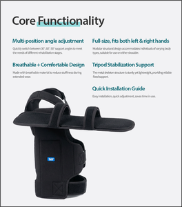 Attelle de fixation d'épaule de haute qualité pour l'abduction, équipement orthopédique protecteur actif pour bras, post-opératoire, pour les blessures et les luxations - Product Image 5