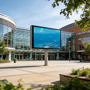 จอวิดีโอวอลล์ LED สีเต็มรูปแบบ P5 สำหรับติดตั้งภายนอกอาคาร ใช้สำหรับระบบนำทางในสนามบิน รถไฟฟ้าใต้ดิน และระบบโฆษณาภายนอกอาคาร - Product Image 3