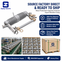 Sectionneur extérieur à fusible de type éjection série RW, 10 kV 12 kV, en porcelaine, pour ligne de distribution aérienne