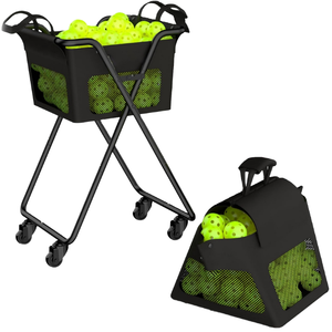 Cesta Portátil de Alta Calidad para Pelotas de Tenis y Pickleball, Capacidad para <span class=keywords><strong>140</strong></span> Pelotas de Pickleball y 175 Pelotas de Tenis, Duradera y Personalizable para Entrenamiento - Product Image 1