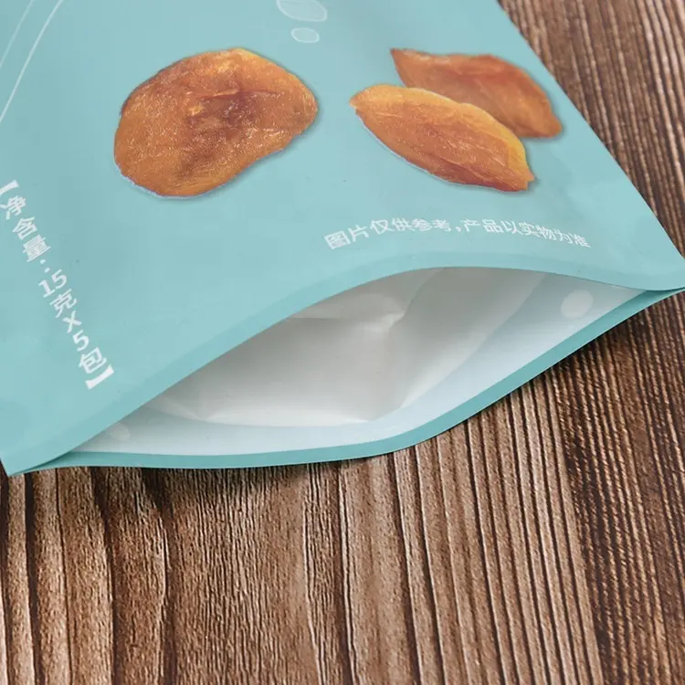 メーカーカスタム印刷デザインジップロックスタンドアップドライフルーツマンゴー冷凍食品包装袋