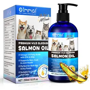 Pet Supplies Amazon Hot Selling Private Label Pet Fish Oil Pump Supports Skin Coat Joint Health Salmon Oil For Dogs And Cats