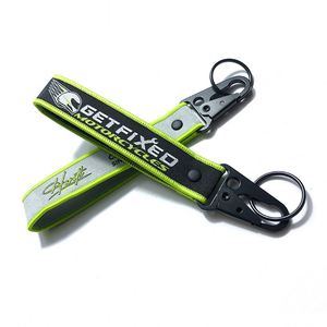 Cordón de Poliéster Promocional con Logotipo Personalizado, 6 Colores, Mosquetones de Hierro Tejidos, Llavero - Product Image 4
