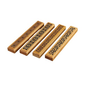 Quemador de <span class=keywords><strong>incienso</strong></span> artesanal de madera de sándalo con recogedor de ceniza, incensario árabe, soporte, bandeja, caja, cimarrón - Product Image 2