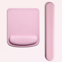 Tapis de souris repose-poignets en mousse à mémoire de forme personnalisé et ensemble repose-mains pour clavier cadeau promotionnel avec tapis de souris confortable