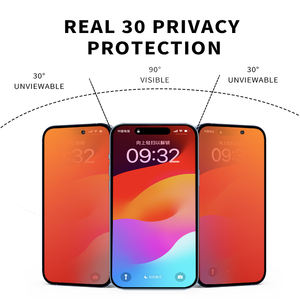 Protecteur d'écran PET en verre anti-rayures et <span class=keywords><strong>incassable</strong></span> de grade 3A pour <span class=keywords><strong>iPhone</strong></span> 14 15 13 12 Pro Max <span class=keywords><strong>Protection</strong></span> de la vie privée - Product Image 3