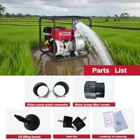 Petite pompe à eau à essence de 2, 3, 4 et 6 pouces pour l'irrigation agricole, type ouvert, 7,5 CV