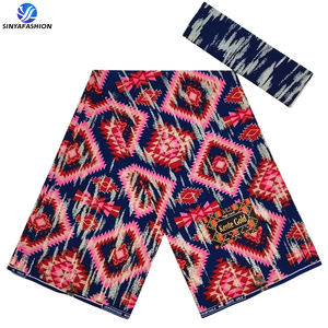 Sinya Véritable Wax Kente Or Mode par <span class=keywords><strong>Disco</strong></span> Tissu Imprimé Africain de Luxe de Haute Qualité Kente Doré - Product Image 5