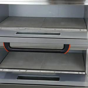 LEMON MECH Horno comercial <span class=keywords><strong>para</strong></span> hornear Pastel casero Pan <span class=keywords><strong>Pizza</strong></span> 2 capas 4 bandejas Horno de cubierta - Product Image 2