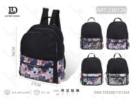 Zaino Casual da Donna in Poliestere con Motivo Floreale, Capacità Media, Leggero, per Tutte le Stagioni - Product Image 1