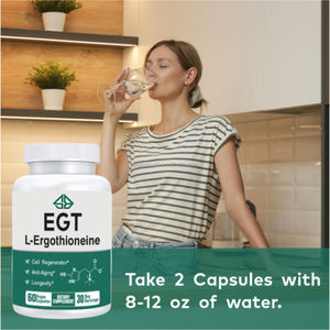 Suplemento de Extracto Herbal 100% EGT para Adultos, Regeneración Celular, Energía, Antioxidante, Apoyo Inmunológico, Salud Cerebral, 60 Cápsulas - Product Image 5