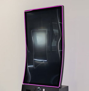 Factory Price 43" Capacitive TouchScreen <strong>J</strong> Curved Monitor Stand up Skill Game Machine with Big Hot Flaming Pots Game Option - Product Image 2