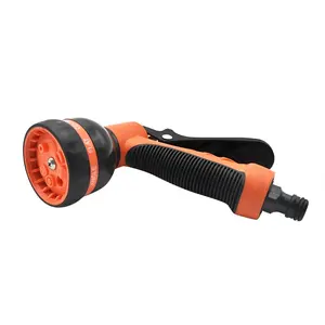 Poly 8- Pattern Hose Nozzle New Promotion Outdoor Garden Hose Nozzle Sprayer Cleaning Kit Gun