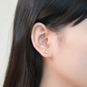 Última Colección, Pendientes de Diamantes con Diseño de Rombo, Estilo Antiguo y Vintage, Oro Amarillo Sólido de 18K, Diamantes Naturales de Forma Elegante, Regalo para Mujer - Product Image 3