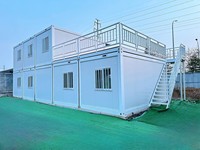 Contenedor de 20/40 pies, Plegable, Portátil, Móvil, de 2-5 Camas, Casa Prefabricada Moderna en Venta, Expandible, Oficina, Cocina