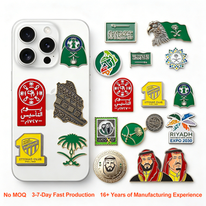 Autocollants métalliques personnalisés 3M pour téléphone, étiquettes adhésives logo or antique, badges pour téléphones mobiles modernes et élégants Qatar Arabie Saoudite - Product Image 1