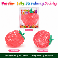 Southpeak Toy Vaseline Jelly Strawberry Squishy Slow Rising Fidget Toy Stress Relief CE EN71 Window Box Squishy Factory OEM WS