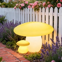 Lampe en forme de champignon pour l'extérieur, lampe de jardinage pour cour, pelouse, lampe décorative pour cour, lampe imperméable pour terrasse, jardin, paysage