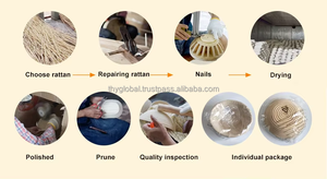 Outil de cuisson rond en rotin naturel OEM, panier pour pain au levain sans BPA exportation depuis le Vietnam - Product Image 6