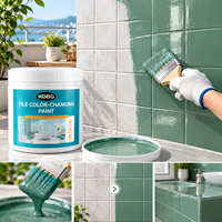 Peinture de Re-vêtement Haute Performance KOBG, Peinture Murale Écologique Multi-Surfaces pour Carrelage, Verre, Bois et Meubles