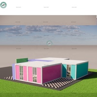 108 m², conteneur de salle de classe coloré, école de pépinière, école de maternelle modulaire Mobile en afrique du sud
