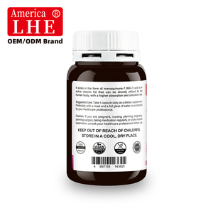 Suplemento Nutracéutico Shecome MK-7 Vitamina K2, Fabricante de Suplementos, Apoyo al Metabolismo Óseo y del Calcio, 100 Cápsulas de Vitamina K2 MK-7 - Product Image 5