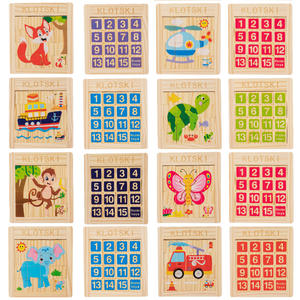 Gioco Huarong Road in Legno con Motivi e Numeri su Entrambi i Lati, Migliora le Capacità Cognitive dei Giovani - Product Image 4