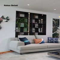 Canapé sectionnel moderne avec coussins moelleux, ensemble de canapés à trois places rembourrés en éponge pour salon, villa, appartements