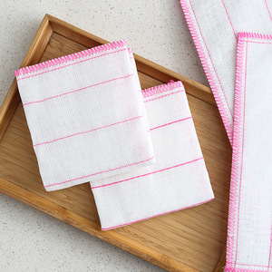 <b>Kitchen</b> Cotton Dishcloth 28x28cm 5-Layer Absorbent Lint-Free For Pots And Pans Cleaning - Product Image 1