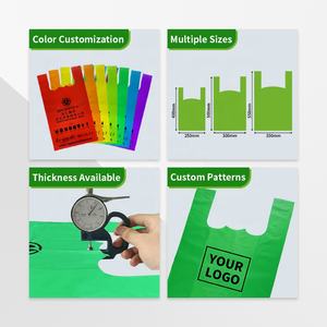 Bolsas de compras de <span class=keywords><strong>supermercado</strong></span> compostables/biodegradables ecológicas <span class=keywords><strong>Precio</strong></span> de mercado al por mayor Uso del proveedor de China para piensos - Product Image 5