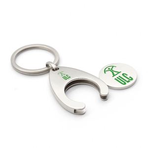 Porte-clés personnalisé avec code QR, populaire en Allemagne, déclencheur de chariot de courses 1EURO, porte-clés chariot de courses - Product Image 3