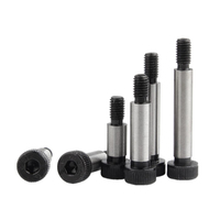Vis à tête hexagonale à épaule en acier doux Q235B Q235, oxyde noir, nickelé, GB5281, avec moletage