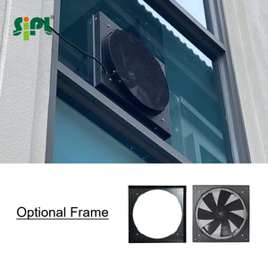 Ventilador de Pared Industrial de 24V con Energía Solar, Ventilador de Ventilación de Bajo Consumo para Invernaderos y Granjas Avícolas, Ventilador Solar SN201501 - Product Image 5