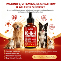 Tetes Rasa Daging Sapi OEM untuk Pemilih Makanan (Vitamin Drops)