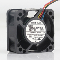 Nouveau ventilateur de refroidissement NMB 5V 24V 48V DC 12V 0.11A AC EC 4020 40X40X20MM 4CM PWM à contrôle de température pour châssis, quatre fils 1608VL-04W-B46