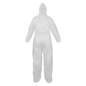 Overol Desechable Blanco Tipo 5/6 de Alta Calidad con Certificación CE, Impermeable, con Capucha, Resistente a Productos Químicos y Antiestático - Product Image 3