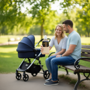 Chauffe-biberon portable Cadias beige, fonctionne sur piles, 6 niveaux de chauffe, pour le lait de bébé en déplacement - Product Image 2