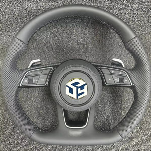 Volante de Cuero Liso Nuevo de Fábrica para Volkswagen <span class=keywords><strong>R</strong></span>-line Passat Golf Jetta Tiguan Polo Bora <span class=keywords><strong>Arteon</strong></span> 2010-2025 - Product Image 1