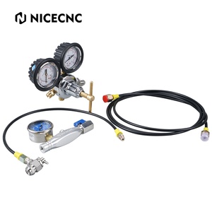 Kit de herramientas de llenado de choque de nitrógeno NICECNC con regulador de nitrógeno de <span class=keywords><strong>600</strong></span> PSI BS No 3 5/8 "BSP RH INT para Yamaha KTM <span class=keywords><strong>Honda</strong></span> ATV UTV - Product Image 1