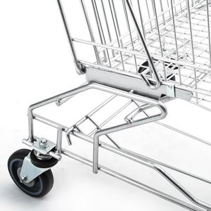 Chariot de supermarché en plastique, pour les courses, certifié ISO, 80L - Product Image 4