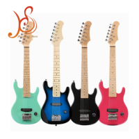 HUASHENG High Gloss 30 Inch Electric Guitar Musical Instrument OEM ODM Electric Guitar for Kids