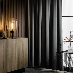 Elegante arte nera drappo ondulato completo oscurante tenda <span class=keywords><strong>per</strong></span> camera da letto <span class=keywords><strong>sala</strong></span> riunioni - Product Image 4