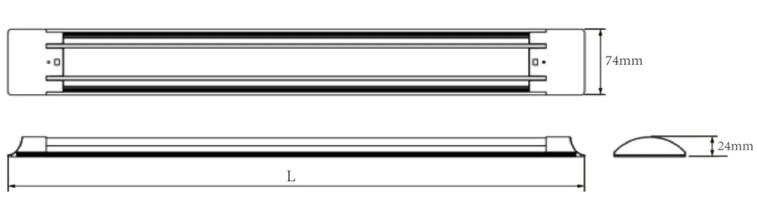 600 millimetri Lineare Batten Luce 18 Watt LED Tubo di Purificazione