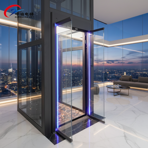 Luxe 1-6 personnes Accueil Ascenseur de passagers 600kg Extérieur Résidentiel Villa Maison Ascenseurs Elevadores Para Persona - Product Image 1
