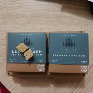 Gommes à mâcher réminéralisantes à l'hydroxyapatite nano, marque privée, pour la réparation de l'émail, sensibilité dentaire, <span class=keywords><strong>sans</strong></span> <span class=keywords><strong>sucre</strong></span>, au xylitol, boîte en vrac - Product Image 1