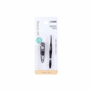 Manicure & Pedicure <b>Set</b> with <b>Nail</b> Clipper and Tweezers - Product Image 2