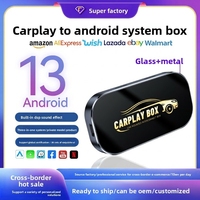 Adaptateur CarPlay trois-en-un, boîte d'interconnexion intelligente Android 13, connexion Type-C pour Toyota Land Cruiser Prado 2002-2017